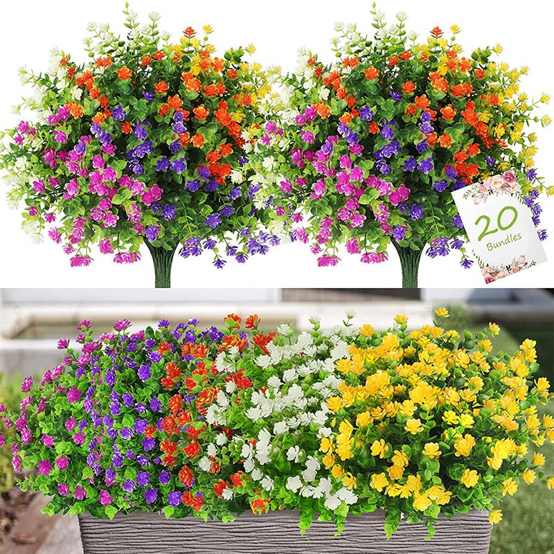 Plant Parent Gifts - 3/6pcs Pianta Artificiale Fiore Eucalipto Babysbreath