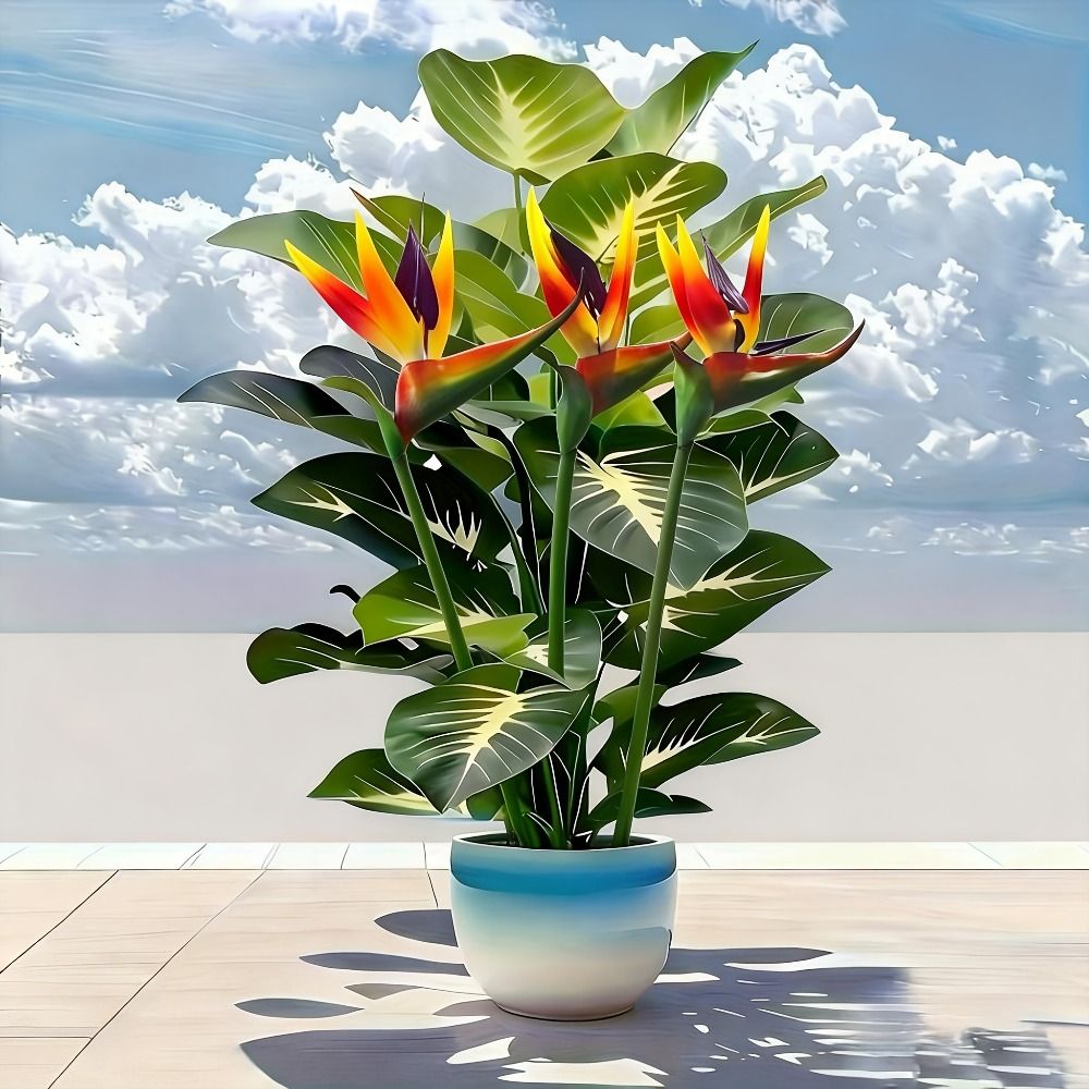 Fiddle Leaf Fig - Piante Artificiali di Uccello del Paradiso