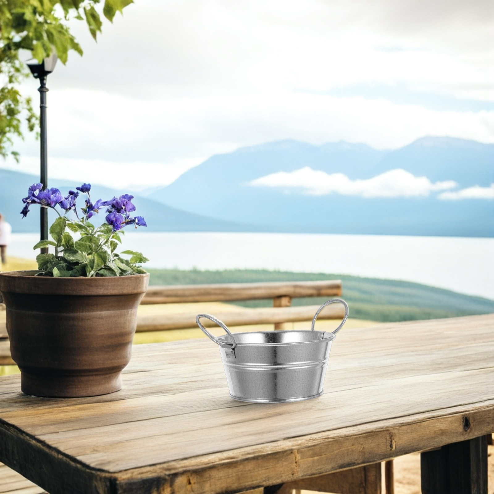 4 Secchielli Piccoli Zincati,  - Succulent Arrangement Mini recensione e prezzo