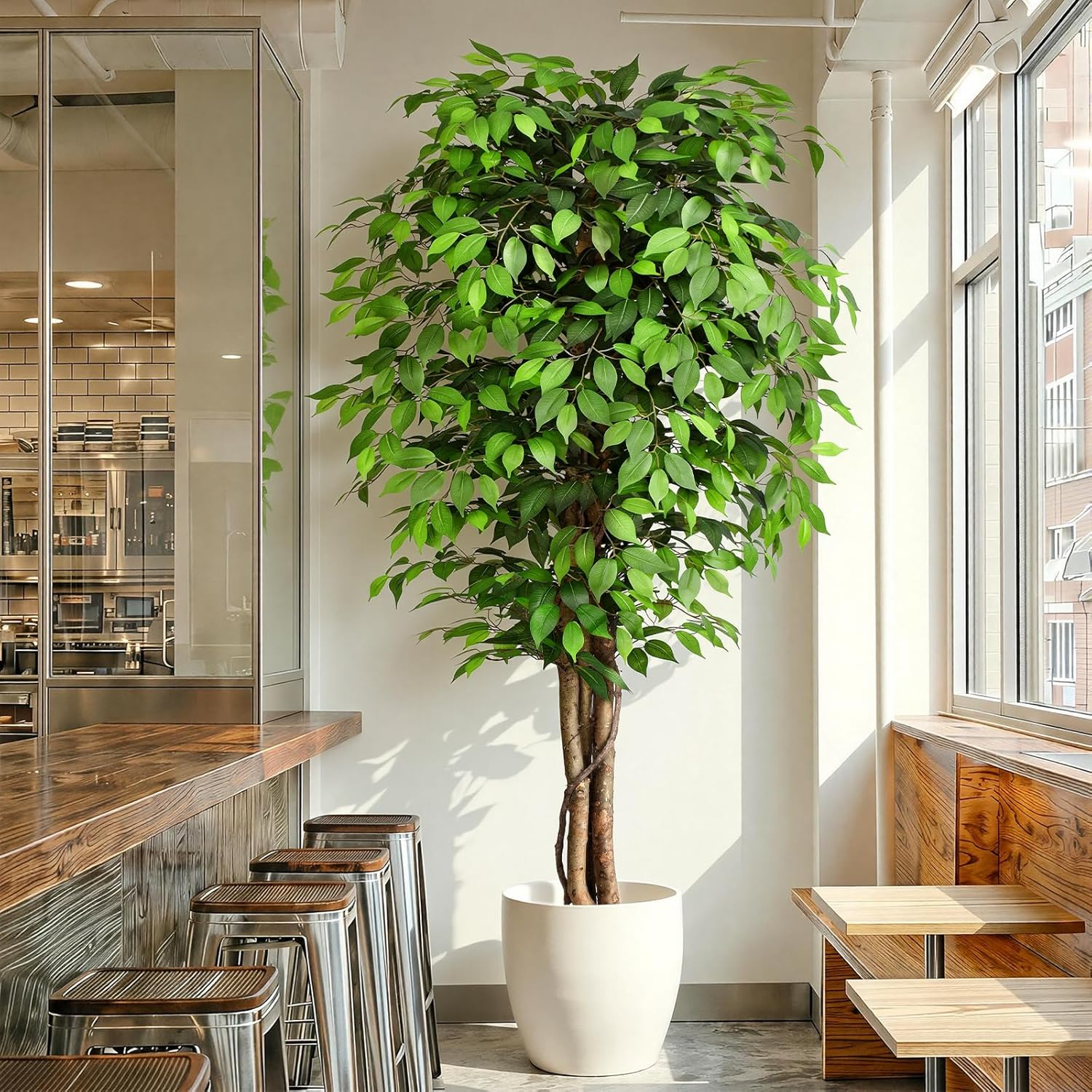 Albero di Ficus Artificiale Re - Fiddle Leaf Fig recensione e prezzo