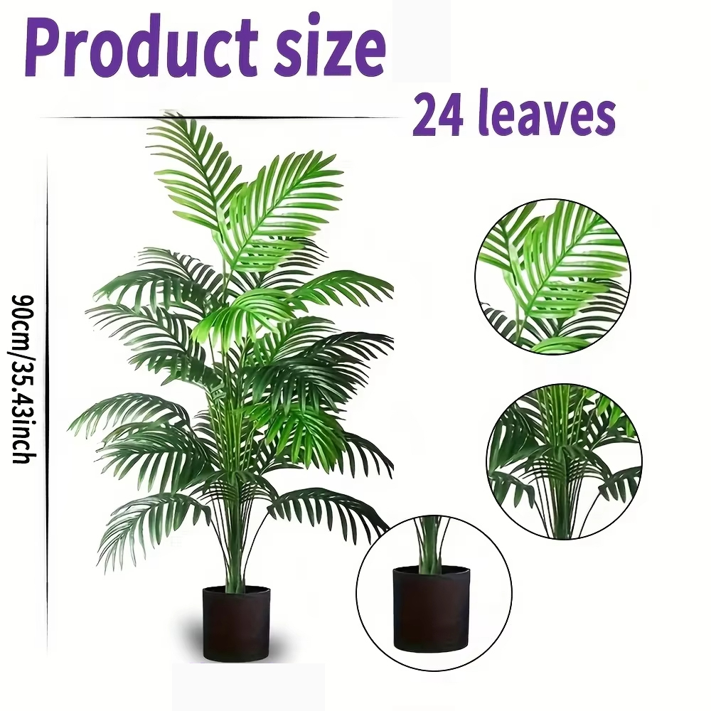 24 foglie Areca Palm Piante ar - Fiddle Leaf Fig recensione e prezzo